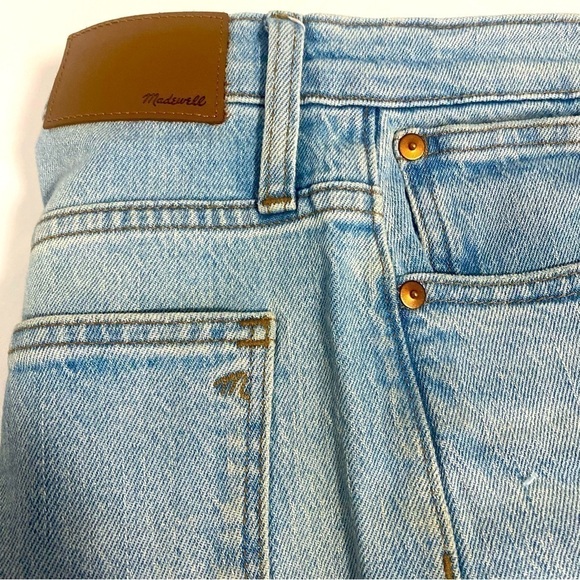 Madewell Jeans Size 26 The High Rise Slim Crop Boyjean Dumas Wash Ripped Edition - Picture 6 of 16